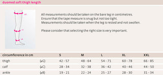 Duomed CCL 1 Thigh Length Topband Open Toe Sand Medium