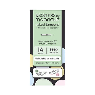 Eco-Applicator Tampons-Medium Absorbency 14 units