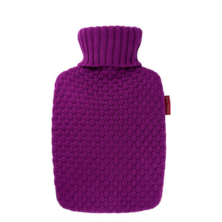 Eco Hot Water Bottle with Raspberry Cover