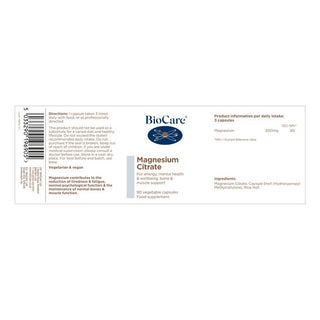 Magnesium Citrate 90 capsules