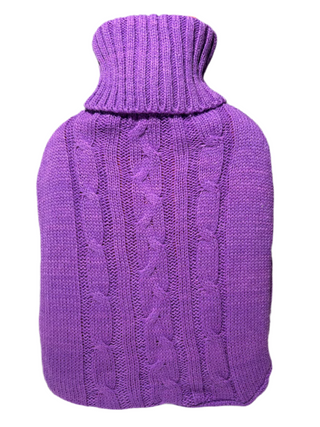 Life Hot Water Bottle + Knitted Cover