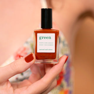 Green Natural Nail Polish Indian Summer 15ml