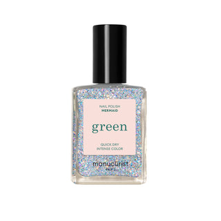 Green Natural Nail Polish Mermaid 15ml