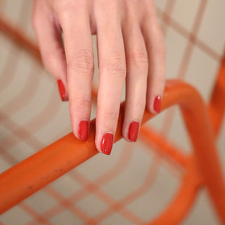 Green Natural Nail Polish Poppy Red 15ml