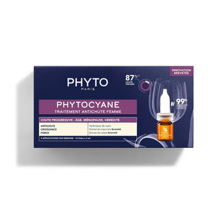 Phytocyane Progressive Treatment - For Women 12x5ml & Free Invigorating Shampoo For Women 100ml