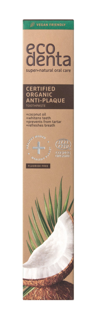 Organic Anti-Plaque Toothpaste With Coconut Oil 75ml