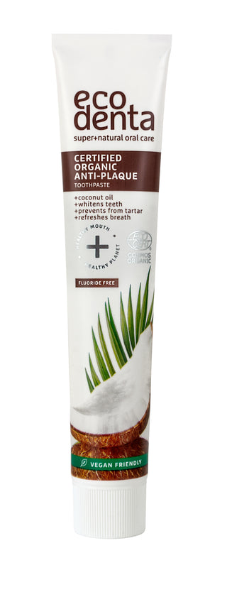 Organic Anti-Plaque Toothpaste With Coconut Oil 75ml
