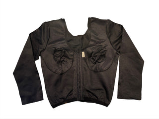 Sleeved Bralet Black Extra Large