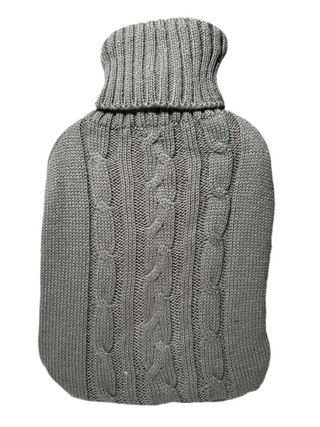Life Hot Water Bottle + Knitted Cover