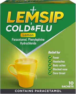 Cold and Flu Lemon 10 Sachets