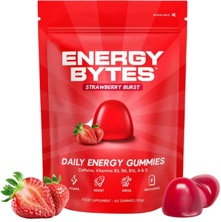 Energy Bytes 60 Strawberry Burst Gummies