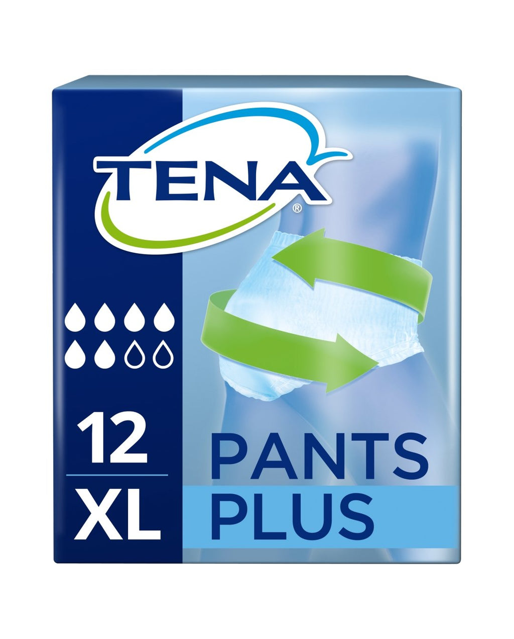 TENA Pants Plus XLarge 12 units John Bell & Croyden
