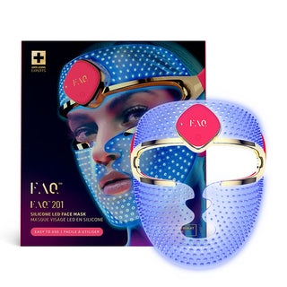 FAQ 201 Silicone Near-Infrared And Red Light Therapy Led Face Mask 1 Item