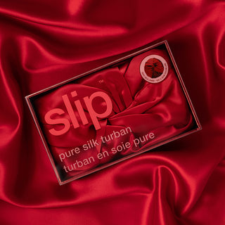Pure Silk Turban - Scarlet 1 Unit