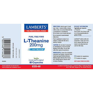 L-Theanine 200mg 60 capsules