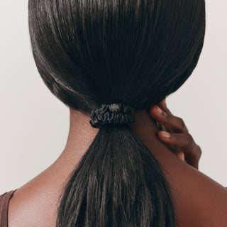 Pure Silk Back To Basics Skinny Scrunchies - Black 1 Unit