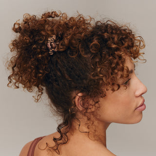 Pure Silk Back To Basics Skinny Scrunchies - Light Brown 1 Unit