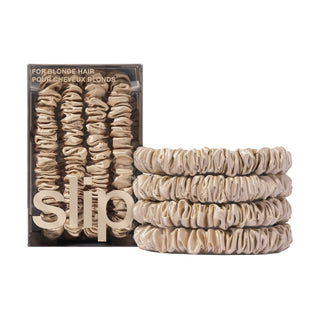 Pure Silk Back To Basics Skinny Scrunchies - Blonde 1 Unit