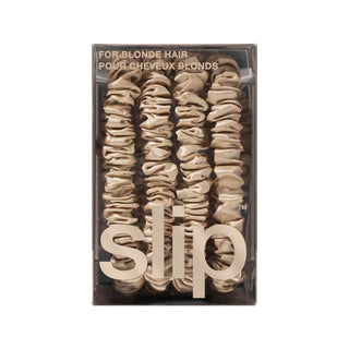 Pure Silk Back To Basics Skinny Scrunchies - Blonde 1 Unit