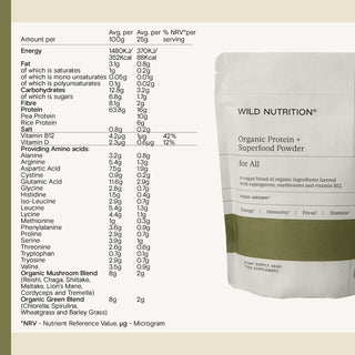 Food-Grown® Organic Protein + Superfood Powder 350g