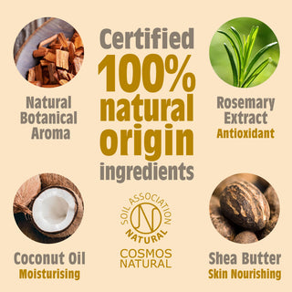 Amber & Sandalwood Natural Deodorant Stick 84g