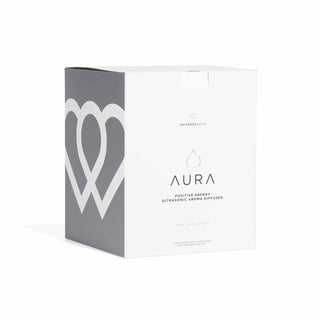 Positive Energy Ultrasonic Diffuser Aura in Chrome with 15ml STILL Essential Oil