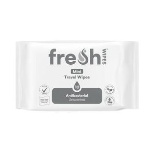 Mini Travel Wipes Uncented 10 Item