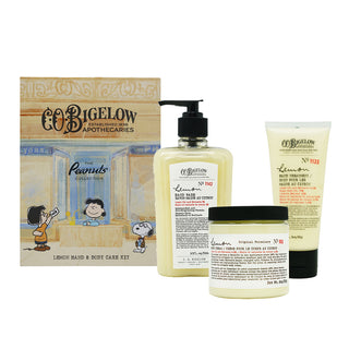 Peanuts x C.O. Bigelow Lemon Bath Body Care Apothecary Box