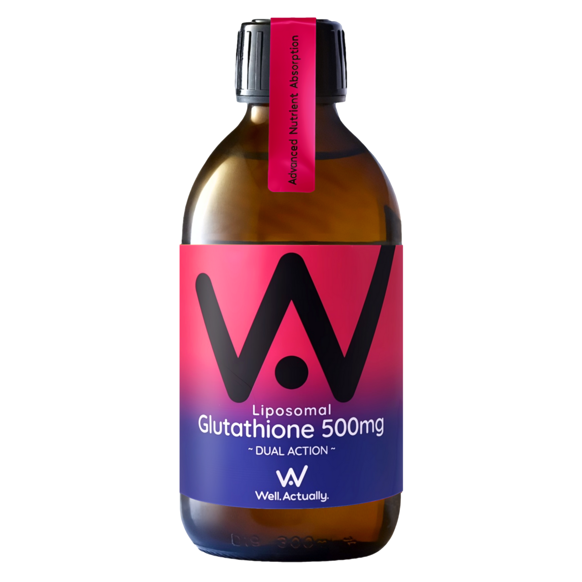 Well.actually. Well.actually. Glutathione (500mg) - Dual Action - Liposomal - Cherry 250ml