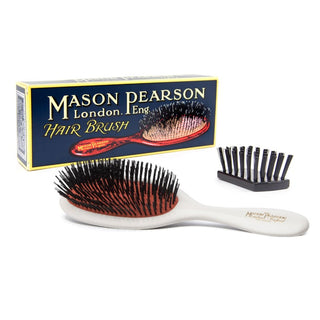 Handy Boar Bristle Hairbrush White B3WH