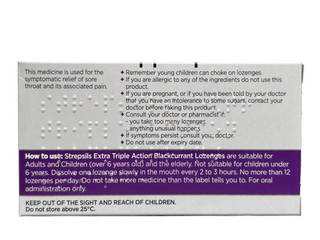 Extra Triple Action Blackcurrant 24 lozenges