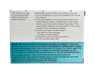 Menthol 36 lozenges