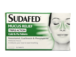 Mucus Relief Triple Action Cold & Flu 16 tablets