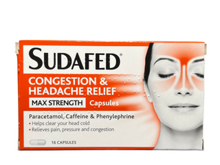 Congestion & Headache Relief Max Strength 16 Capsules