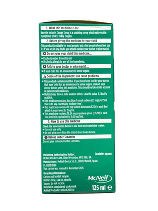 Infant’s Cough Syrup 3+ Months 125ml