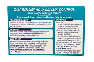 Acid Reflux Control 20mg Esomeprazole 7 tablets