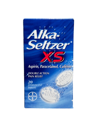 XS Aspirin Paracetamol Caffeine 20 Effervescent Tablets