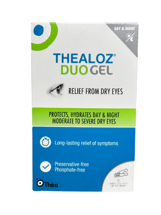 THÉA Thealoz Duo Gel for Relief from Dry Eyes 30 ampules