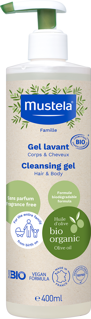 Bio Organic Cleansing Gel For Hair & Body 400ml
