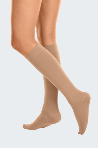 Cotton CC1 Below Knee Closed Toe Caramel Size IV
