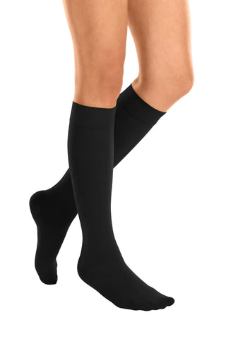 Cotton CC1 Below Knee Petite Closed Toe Black Size II