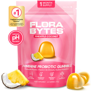Flora Bytes 60 Pineapple-Coconut Gummies