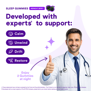 Sleep Bytes 60 Midnight Berry Gummies