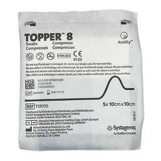 Topper 8 Gauze Swabs- Sterile 10x10cm 1 pad