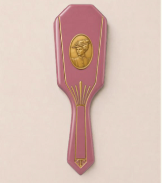 Art Deco Smoothing Hairbrush Raspberry Classic Size