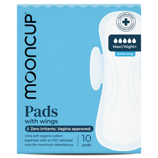 Pads With Wings Maxi Night+ Zero Irritants 10 Unit