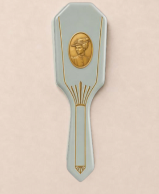 Art Deco Smoothing Hairbrush Sage Green Classic Size