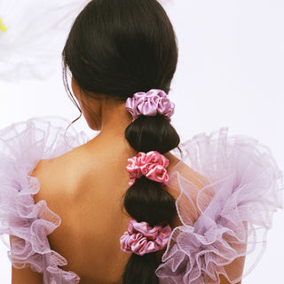 Pure Silk Large Scrunchies - Belleflower 1 Unit