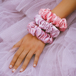 Pure Silk Large Scrunchies - Belleflower 1 Unit