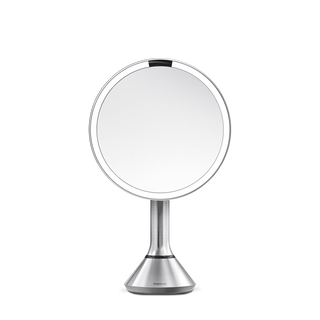 Sensor Mirror Round Brushed